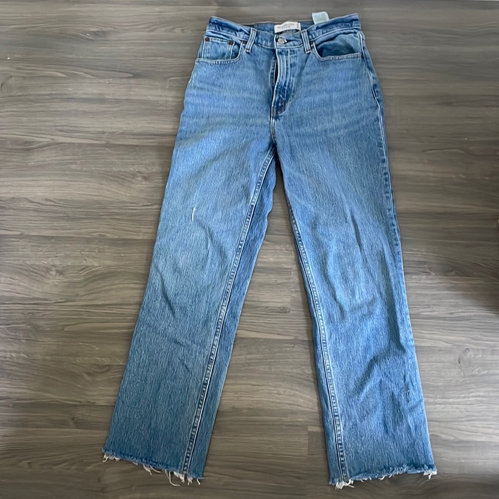 Abercrombie 90s straight ultra high rise jeans